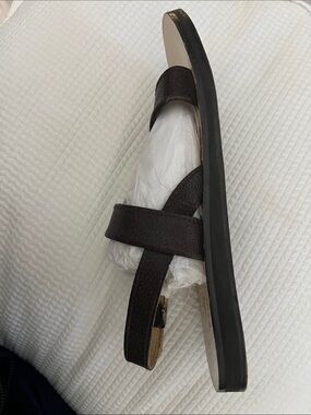 Studio Pollini Dark Brown Leather Strappy Sandals, Size Italy 42/ US 9.